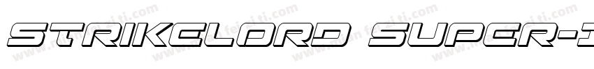 Strikelord Super-Italic字体转换